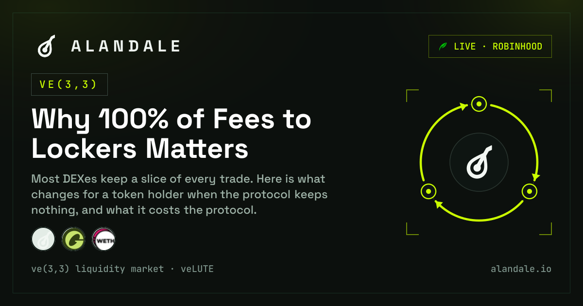 Why 100% of Fees to Lockers Matters
